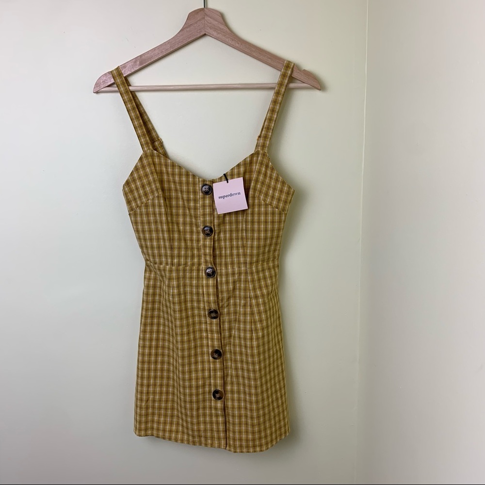 Nwt Revolve Superdown Millie Button Up Dress In Y… - image 8